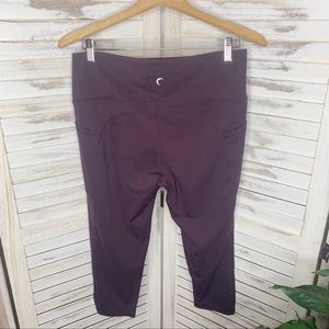 ZIYA ACTIVE Light n Tight High Rise Capri Plum 16